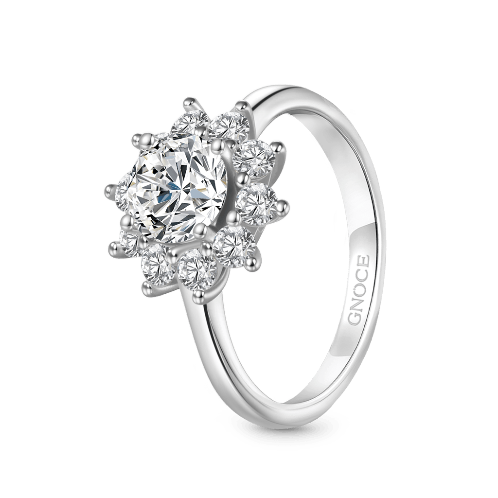 Gnoce Shiny 1ct D Color VVS Moissanite Snowflake Ring_2