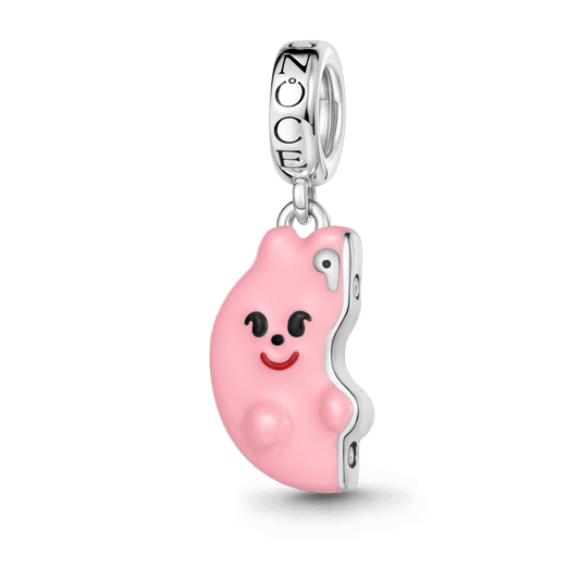 Gnoce Bunny Rabbit Charm Platinum-plated Silver Blend_1
