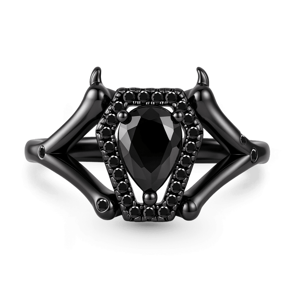Gnoce Dark Style Coffin-Cut Engagement Ring_1