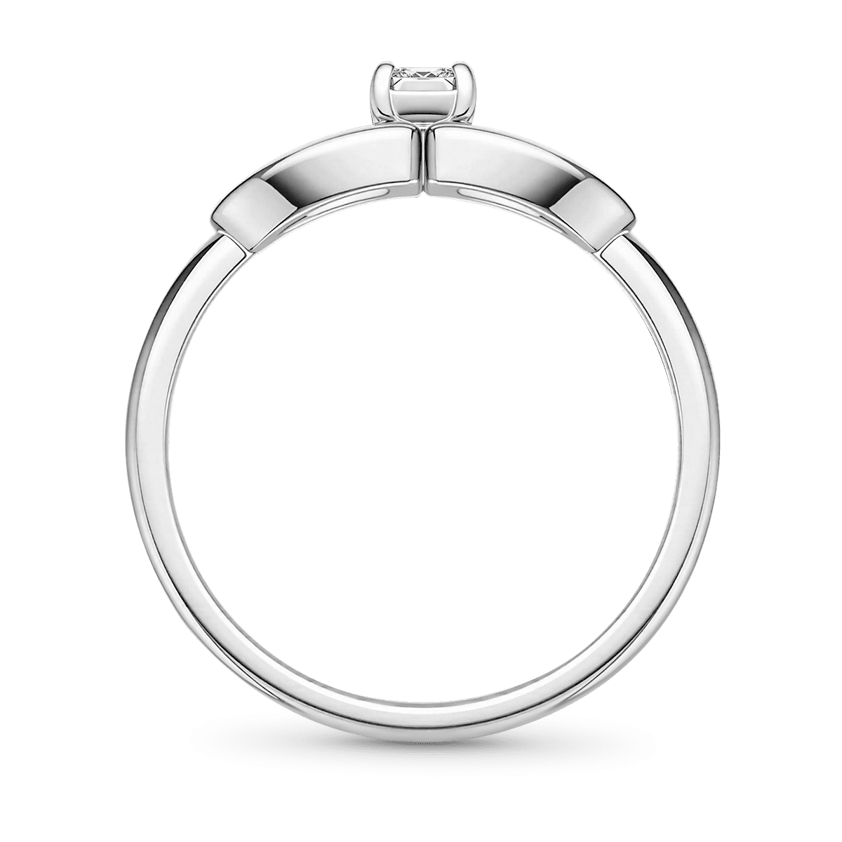 Gnoce Double D Ring Platinum-plated Silver Blend_5