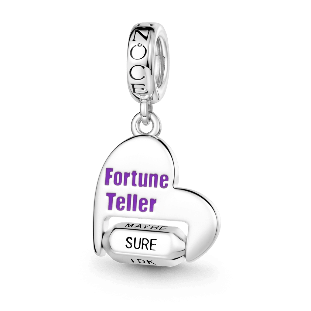 Gnoce Rotating Fortune Teller Charm Platinum-plated Silver Blend_2