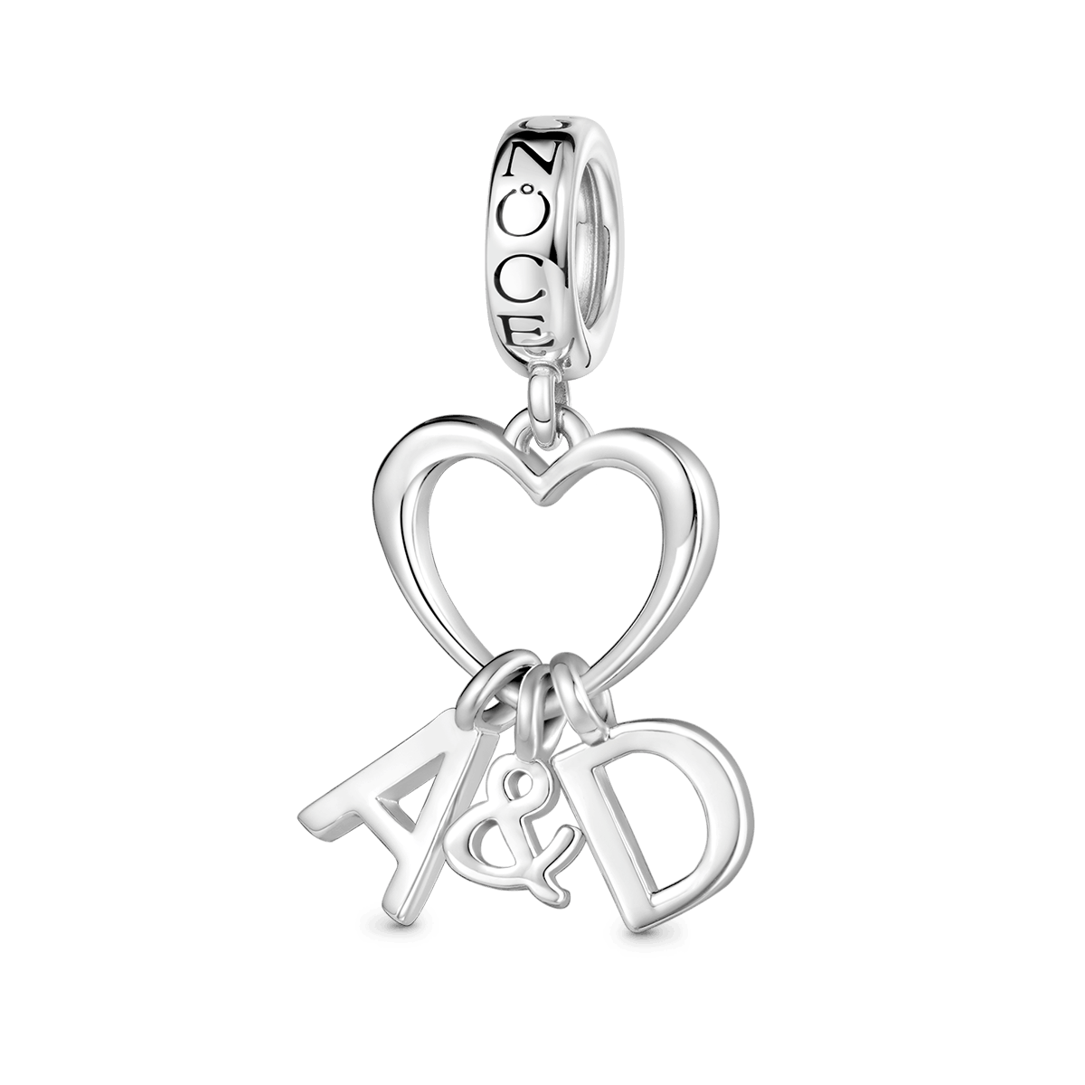 Gnoce Best Initial Letters Personalized Pendant Dangle Charm_1