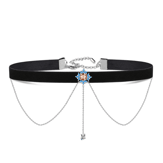 Royal Choker Adjustable Necklace Sterling Silver_1